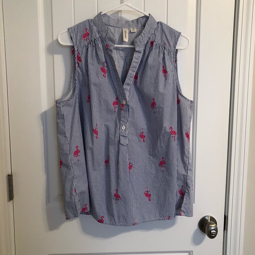 Sleeveless Flamingo Top ☀️